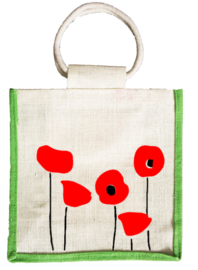 Mini Poppy Jute Thamboolam Return Gift Bag Thamboolam bags