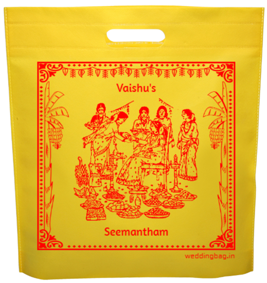 Seemantham (Valaikappu) Thamboolam D-cut Non Woven